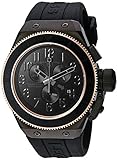 Swiss Legend Herren analog Schweizer Quarzwerk Uhr mit Silikon Armband 13845-BLK-RB