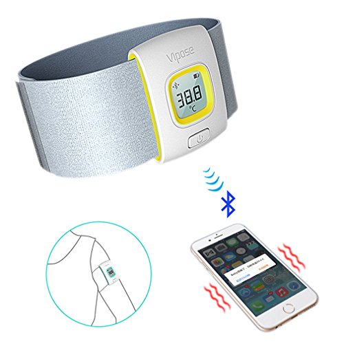 For Babies , Vipose i-Fever Novelty Bluetooth Smart Thermometer Intelligent Monitor for Babies (Color / Yellow)