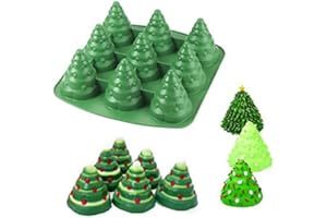 HONFITAT Arbre De Noël Moule Cookie 3D Silicone Chocolat Moule De Cuisson