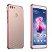 Produktbild Huawei P Smart Hülle,Huawei Enjoy 7S Metall Cover,WIWJ Handyhülle Metall Case Cover 2 in 1 Aluminium Rahmen Zurück Rückseite Bumper Case Schutzhülle für Huawei P Smart/Huawei Enjoy 7S-Roségold