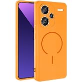 Aksesuarcim Xiaomi Redmi Note 13 Pro Plus 5G ile Uyumlu Kılıfı Silikon M-Safe Şarj &Ouml;zellikli Kamera Lens Korumalı Mat Renkli 