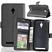 Produktbild Nancen Asus ZenFone Go ZC500TG (5,0 Zoll) Lederhülle Neu Style Acht Farbe Weich PU Flip Case Ledertasche / Schutz Etui, Einfach Vintage Kollektion Karten Slot Foto Wallet Hülle Handy Tasche Zubehör