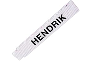 EUROFOTO Zollstock mit Namen Hendrik für Männer | Hochwertiges Marken-Metermaß | Glieder-Maßstab mit Namen bedruckt | Viele Namen zur Auswahl