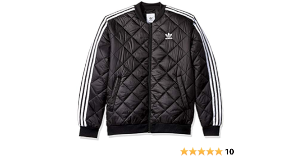 superstar quilted jacket black