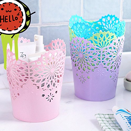 4  x wicemoon Hollow patr  n peque  o de escritorio soporte para bol  grafo  Creative decoraci  n lindo cesta papelera