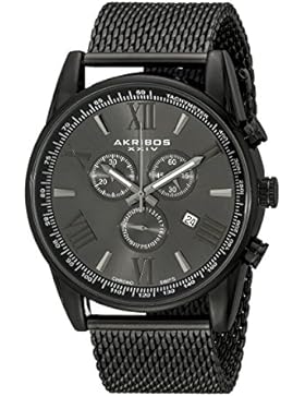 Akribos XXIV Herren-Armbanduhr Man AK813BK Analog Quarz