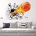 Produktbild Hechgobuy Die Creative 3D Basketball Wand Stereo Wall Mount Mount 3D Wall-Poster an der Wand - 50 * 70 cm