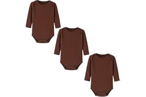 BINIDUCKLING Body Shaping Bebé-Niños Conjuntos，Ropa de una Pieza para Bebé， Mameluco Traje Recién Nacido ，Manga Larga，Pack de ３，0－２４M