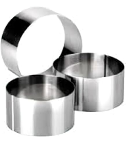 Crumpet-Ringe Aus Edelstahl – 6 Stück, 10,2 Cm, Antihaftbeschichtet, Für Muffins & Gebäck