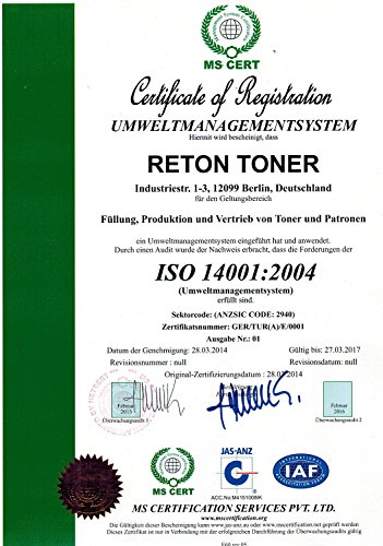 5 RETON Toner ( 80 PROZENT mehr DRUCKLEISTUNG ) ( nach ISO-Norm 19798 getestet ) kompatibel zu TN-325C TN-325BK TN-325M TN-325Y für Brother HL-4140cn HL-4150cdn HL-4170cdw MFC-9460cdn MFC-9465cdn MFC-9970cdw DCP-9055cdn DCP-9270cdn - 2