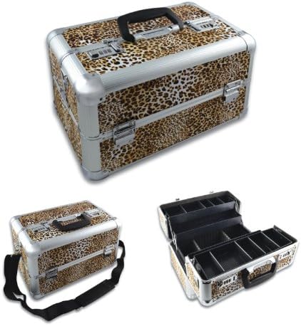210460 - Small Leopard Beauty Vanity Case Make up Cosmetic Box Bag Hairdressing Nail Art Salon Small Large
