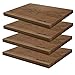Produktbild smokemax 4er Set 100% Eiche Essbrett Speisebrett Servierbrett Schneidebrett (ca. 35x25x2cm)