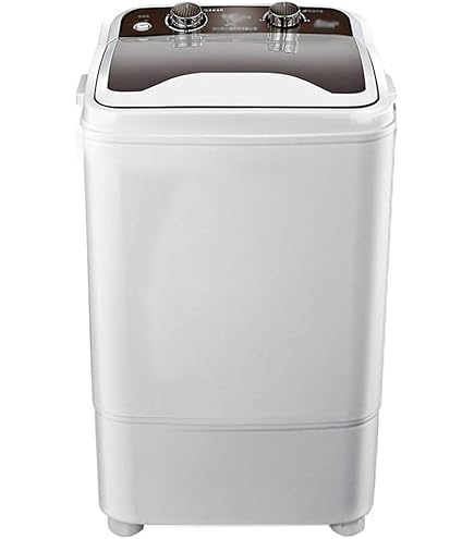 Fockety Lave Linge Portable, Lave Linge Automatique 7L Avec Séchage Rotatif, Mini Lave Linge à écran Tactile Pour Sous Vêtements Chaussettes Vêtements Bébé Serviettes, Petit (Beige