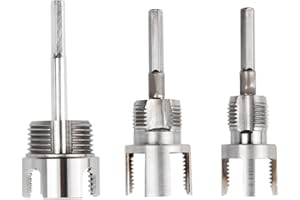 Treki 3pcs Outil Intégré de Filetage de Tuyaux Internes et Externes Outil de Filetage de Tuyau Taraud de Tuyau pour Tuyaux en PVC/PPR 1/2" & 3/4"& 1" Filetage Intérieur de Tuyau d'eau