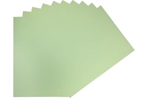 JANRAX Pack of 50 A4 Pastel Green Coloured Card 160gsm Sheets