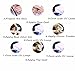 CINEEN 2 Box Mirror Nail Glitter Powder, Gold Silver Pigment Powder Nail Art Chrome, Shinning Nail Mirror Powder, Glitter Dust Powder Tip Decoration Nails Art, Beauty Makeup Cosmetics Tools Kit with 2Pcs Sponge Stick