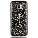 Produktbild Samsung Galaxy S7 Edge / SM-G935F (5,5 Zoll) Hülle, Hozor Neu Luxuriös Glitzer Blattgold Handyhülle Weich TPU Silikon Hülle Schutz Tasche Bumper Case Schwarze Stil mit Unregelmäßig Gold Glänzend Fragmentiert Goldfolie Design