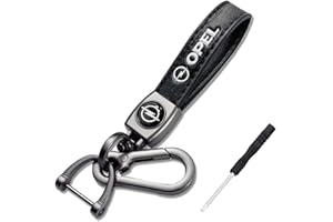 BIGROUP Portachiavi in vera pelle per auto in lega di zinco antiruggine portachiavi accessorio per uomini donne regali, K-o-pel, Taglia unica