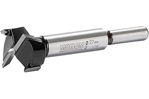 MOLLOM 27mm (1-1/16") Broca Forstner precisa con carburo YG8 de 2,0mm. Ideal para madera dura, plástico y contrachapado