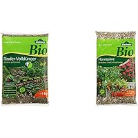 Dehner Bio Rindervolldünger, 5 kg, für ca. 30 qm & Bio Hornspäne mit Langzeitwirkung, für Balkon- und Gartenpflanzen, 2…