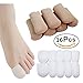 Produktbild 16 PCS Zehenschutzkappe, 10 Silikon Gel Cap + 6 Stoff Sleeve Protektoren – Vermeiden Hornhaut und Blasen Entwicklung, machen und beruhigen die Zehen und Finger und Haut