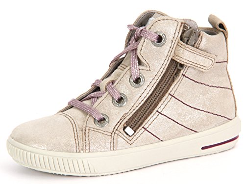 Superfit MOPPY 700350, Baby Mädchen Lauflernschuhe, Grau (STONE KOMBI 06)