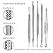 EZGO Blackhead & Blemish Remover Kit/Tool, 5 Professional Surgical Extractor Instruments, Cure Pimples, Blackheads, Comedones, Acne (Blue)