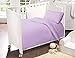 Love2Sleep LILAC COT BED LUXURY EGYPTIAN COTTON COMPLETE BEDDING TODDLER SET: DUVET COVER , PILLOWCASE & FITTED SHEET