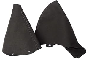 THE TUNING-SHOP LTD Cuffia per freno a mano del cambio, compatibile con Mini Cooper S-One R50 R53 01-06, pelle scamosciata