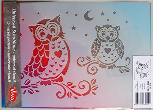 Universal-Schablone "Eulen" Viva Decor Schablone
