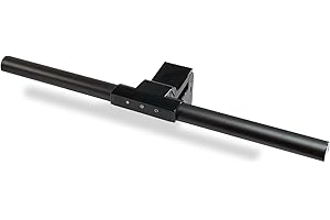 FeinTech LTL00700 Lampe Ecran PC LED à Pince à intensité Variable pour Moniteur, Noir