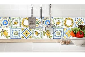 CREARREDA Paraschizzi Cucina in Alluminio Made in Italy Protezione per fornelli e muro lavabile e facile da montare Lastra paraschizzi in metallo 24x48 (2pz)