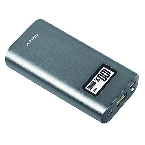 PNY P-B5200-4C02-RB PowerPack Aluminum Digital Akku 5200 mAh charcoal/grau - 2