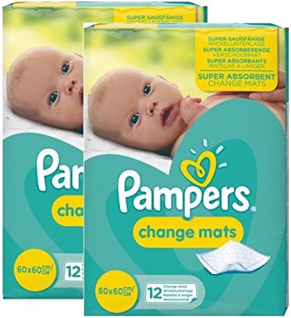 Pampers Super Absorbent Baby Children Disposable Change Changing Mats 60 x 60 Cm/Cm