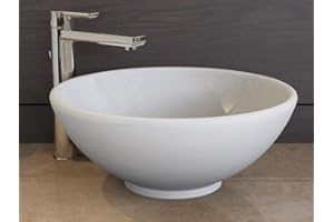 Aqua Bagno KR-40-1 Vasque ronde en céramique blanche 40 cm