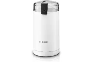 Bosch - Molinillo de Café Eléctrico, 180 W, Blanco, TSM6A011W | Depósito de agua extraíble para un llenado fácil y sistema antigoteo.