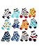 Dimore Cotton Non-skid Baby Socks-have Anti-skid Particles Baby Socks Gift Set-12-pack Bright Colored Socks-newborn Footie(2 Style) (plane)