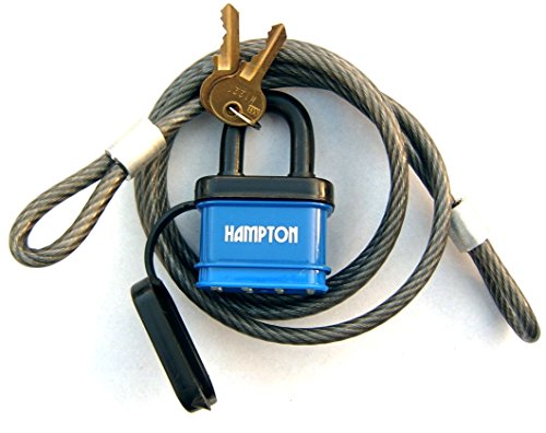 Preisvergleich Produktbild Verschlusskabel 1,2 m mit Vorhängeschloss