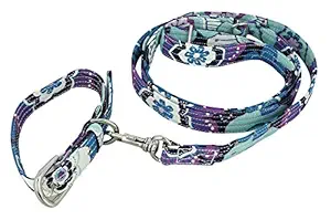 Toyinngg Adjustable Dogs Leash Collar Perfect for Daily Walking Running Training - Medium- Sea Green Cotton