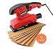 Produktbild Hi-Spec 150 Watt 1/3 Blatt Exzenterschleifer mit 9-teiligem Schleifpapierset