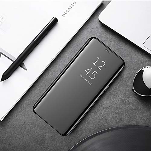 Hülle Case für Huawei Mate 10 Pro Hülle, Galaxy A6 2018 Schutzhülle Flip Clear View Handy Case mit Standfunktion Card Handyhülle für Galaxy A6 2018