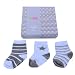 Minene Unisex Baby Socks Gift Set Grey/White/Light Blue/Gray 6-12 Months