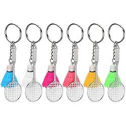 Porte-clés Peluche Badminton - Pendentif Mignon Pour Sac, Décoration - Idée Cadeau Sportif (environ 10 Cm)