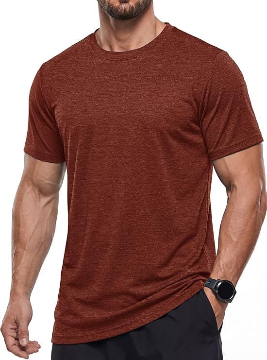 MAGCOMSEN Camisetas Manga Corta Hombre Secado Rápido Ligeras para Gimnasio Entrenamiento Running Deportiva Transpirable Fitness Ropa