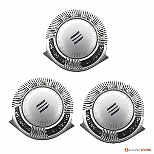 3 PHILIPS COMPATIBLE HQ8 ROTARY RAZOR SHAVER BLADES HEAD FOILS - Image 2