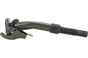 LANTRO JS Beccuccio Travasatore in Metallo, Beccuccio Tanica Benzina per Tanica, Tubo di Scarico er Tanica di Metallo con Ugello Flessibile per Serbatoio Carburante JC5MR JC10 JC20, Verde