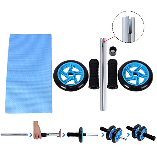 Songmics Bauchtrainer Roller AB Wheel mit Knie Pad - 6