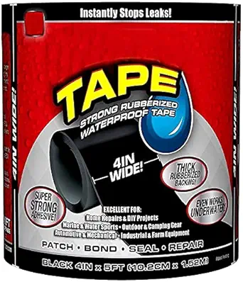 TRUHOLDS Flex Tape for Seal Leakage Tape for Water Leakage Super Strong Waterproof Tape Adhesive Tape for Water Tank Sink Sealant for Gaps (1 Pc)