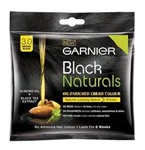 Garnier Black Naturals hair Color, Shade-3 Brown Black (20ml + 20g)
