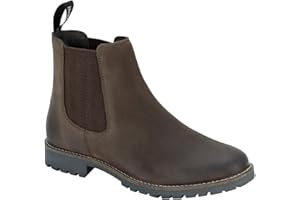 Hoggs of Fife Ladies Jodhpur Dealer Boot Brown - Full grain leather upper, Country style rubber outsole